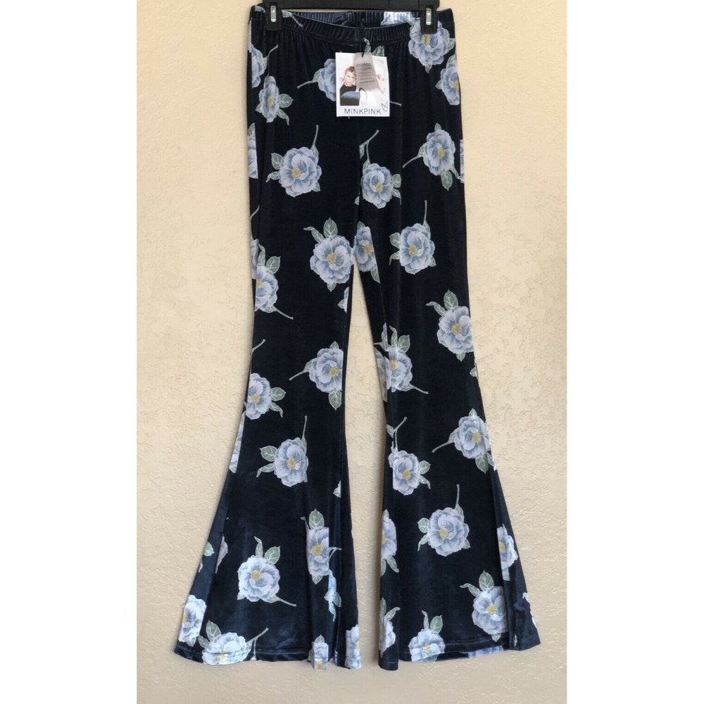 NWT MINKPINK Exotic Blooms Flare Pants - Picture 2 of 12